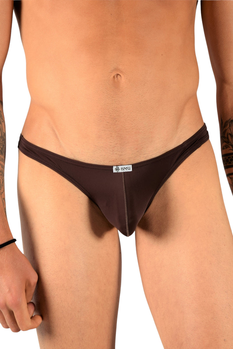 SMU Sheer Mini Brazilian Bikini Briefs Brown 120603 10