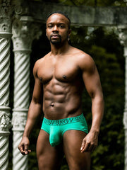 SUKREW Apex Brief With Rounded Cupping Pouch Low-Rise Briefs Paradise Green 15