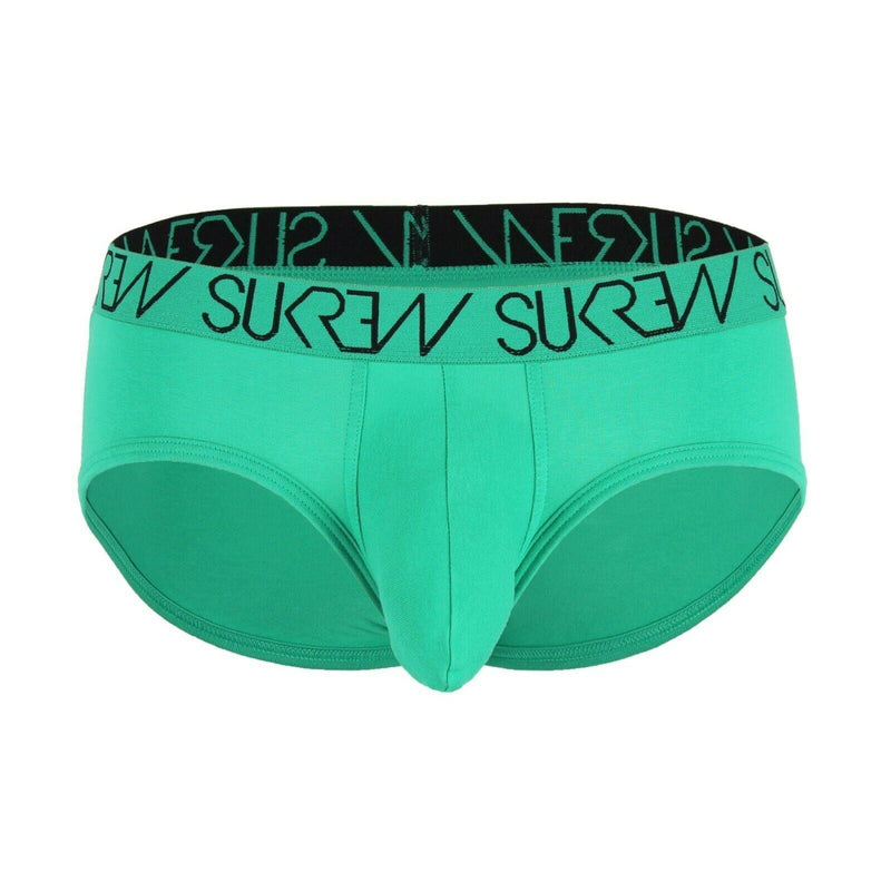 SUKREW Apex Brief With Rounded Cupping Pouch Low-Rise Briefs Paradise Green 15
