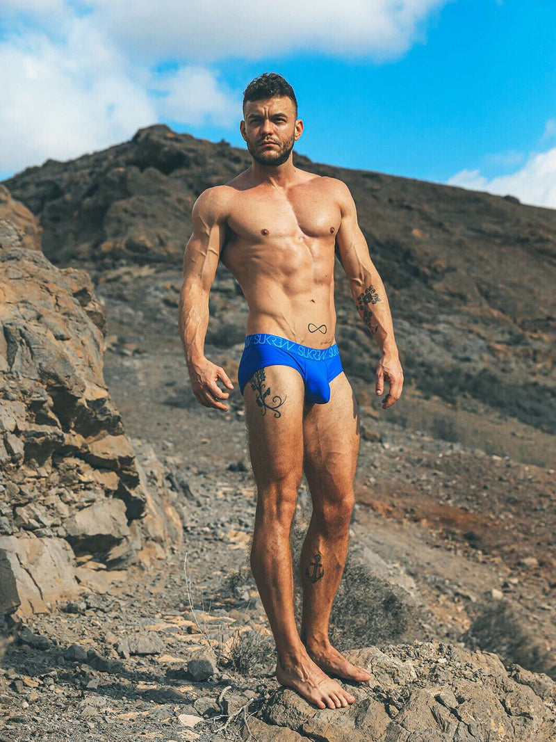 SUKREW Apex Briefs Extra Stretch Rounded Cupping Pouch Royal Cobalt 32