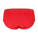 SUKREW Briefs Low-Rise Apex Brief Silky Rounded Cupping Pouch Crimson Red 32