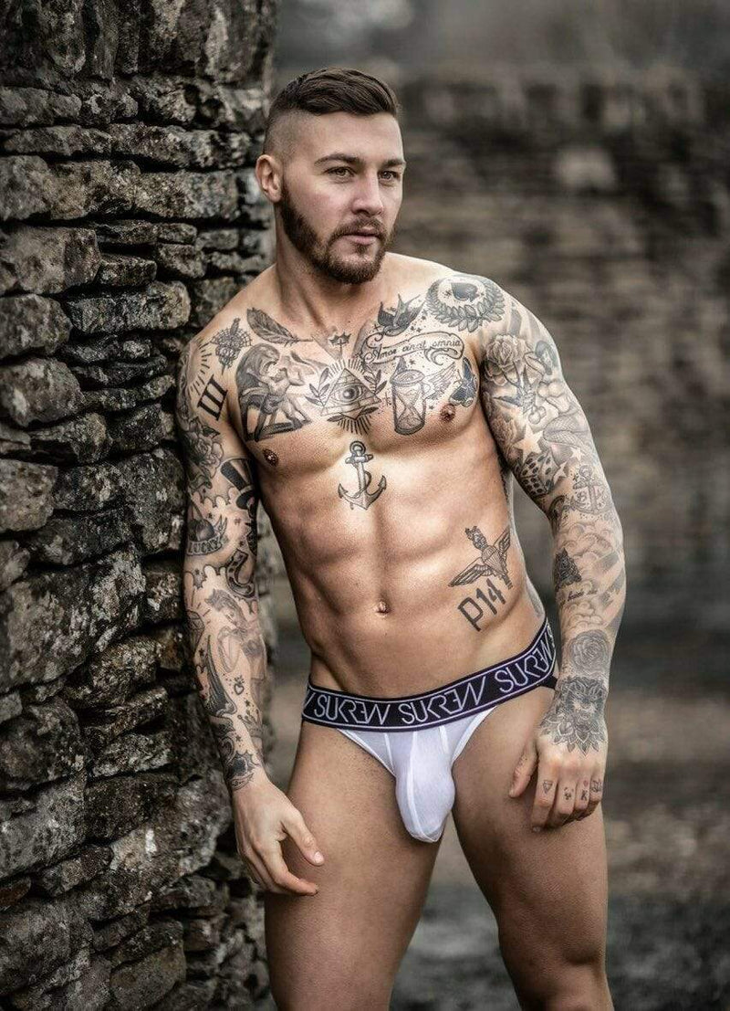 Sukrew Sukrew Jock Windsor Jockstrap Luxury Soft Cotton Undies White 7