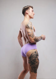 SUKREW Swim Briefs Torrent Rounded Contoured Pouch Lined Blueberry Milkshake 354