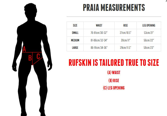 Swim-Briefs RUFSKIN PRAIA Brazilian-Style Mini Sunga 4way Stretch Quick Dry  30