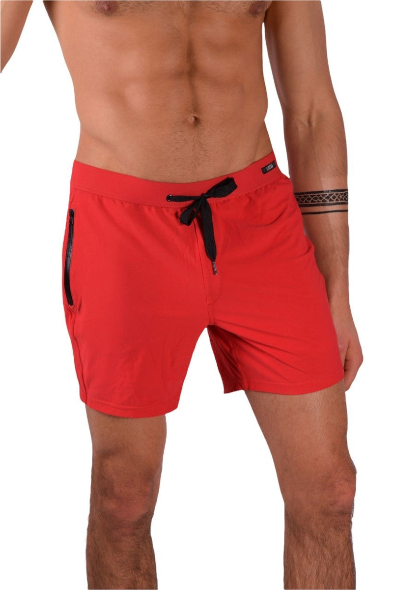 Swim-Short Gregg Homme Swimwear Exotic Swim-Trunk Red 161255 234