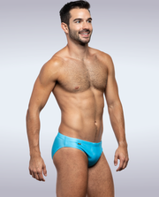 Swimsuit GARCON MODEL Swim-Brief Snug Fit Low Rise Cut Swimwear Cool Panda Blue