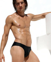 Swimwear RUFSKIN ORLANDO Swim Briefs Inner T-Back Contoured Pouch Onyx Finish 31