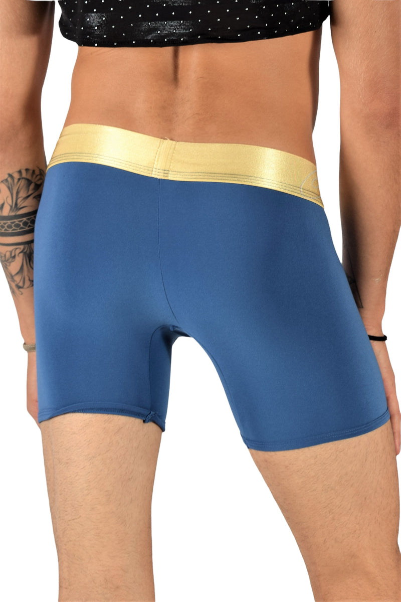 TANN MONTREAL Low-Rise Boxer Flat locked Contour Pouch Soft  Sapphire 6