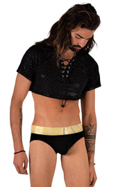 TANN MONTREAL Soft Brief With Flat Locked Contoured Pouch Black 5