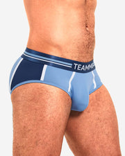 TEAMM8 Base Brief Soft Hand Feel Quick-Dry Slip Blue 14