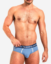 TEAMM8 Base Brief Soft Hand Feel Quick-Dry Slip Blue 14