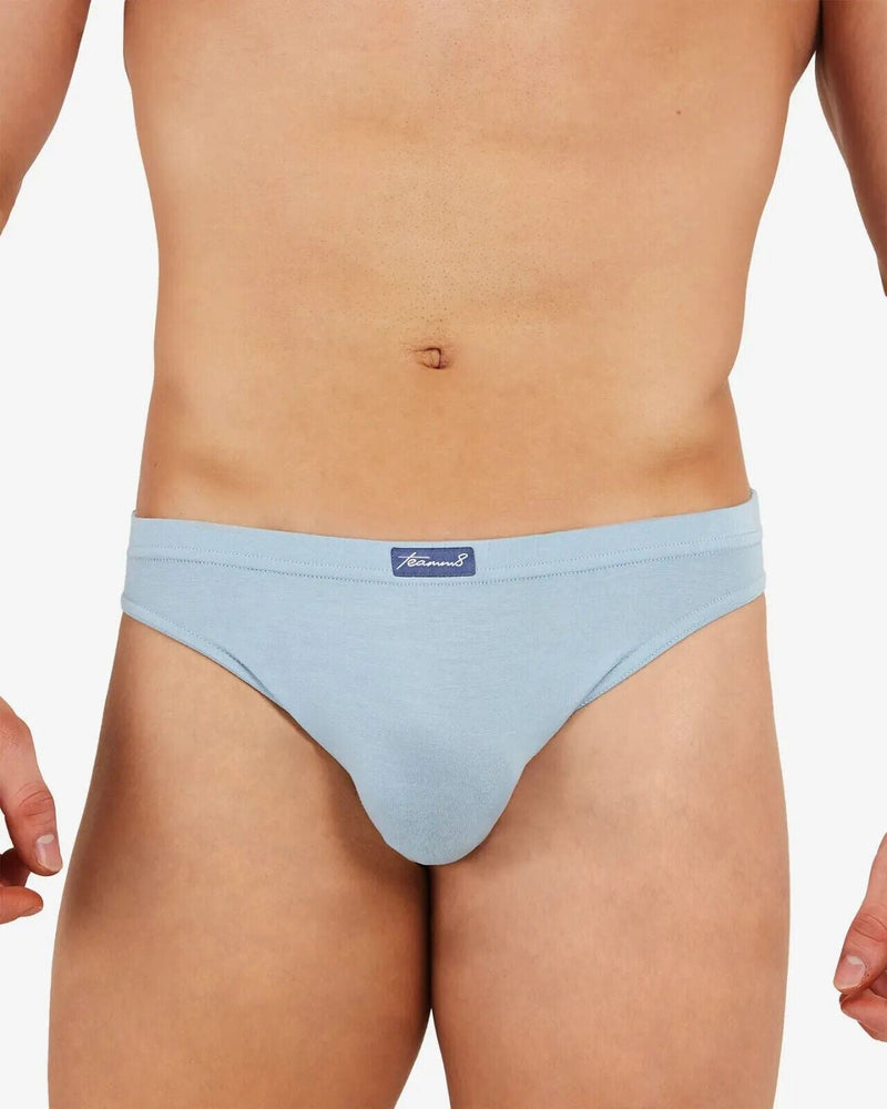 TEAMM8 Body Bamboo Bikini Briefs Luxury Feel Anti-Bacterial Brief Stone Blue 26