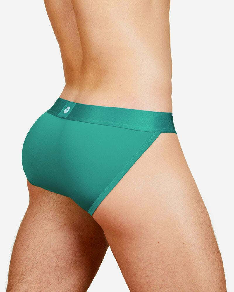 TEAMM8 Briefs Spartacus Quick-Dry Low-Rise Brief Blue Grass Green 11