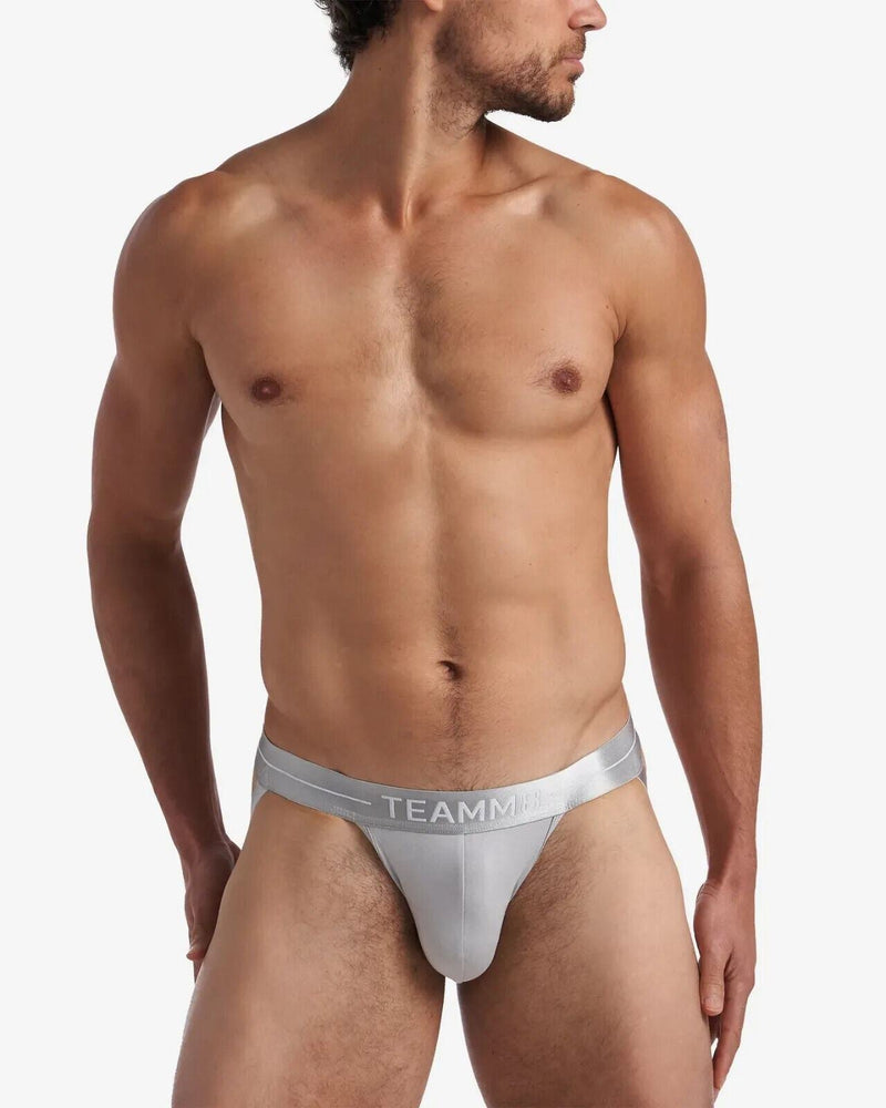 TEAMM8 ICON Jock Metallic WaistBand Quick-Dry Modal Jockstrap Grey 23