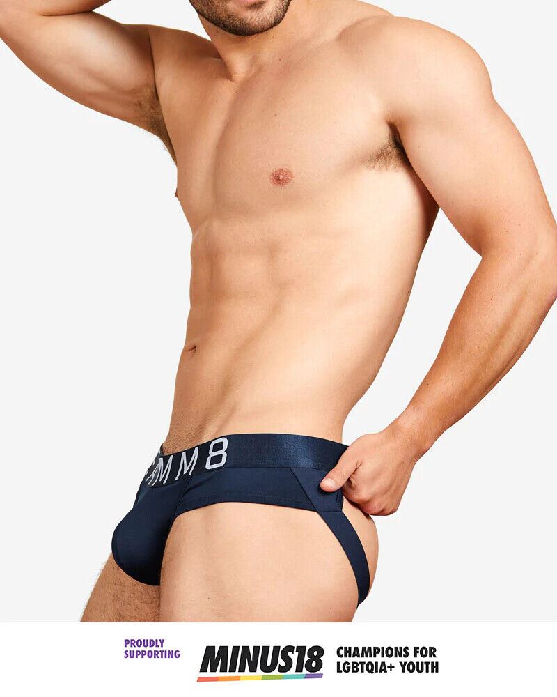 TEAMM8 PRIDE Jockstrap Spartacus Low-Rise Quick Dry Jock Midnight Navy 16