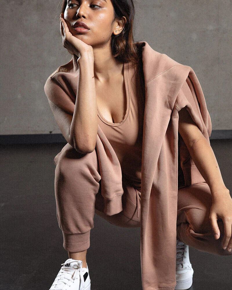 TEAMM8 Soft Legging ONE Unisex Sweatpants 100% Cotton Gorgeous Brown