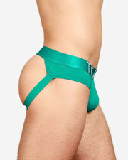 TEAMM8 Spartacus Jockstrap Low-Rise Quick Dry Jock Blue Grass Green 10