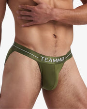 TEAMM8 Tanga-Briefs Superior Micro-Modal & Quick Dry Sport Brief Olive 24