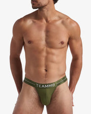TEAMM8 Tanga-Briefs Superior Micro-Modal & Quick Dry Sport Brief Olive 24