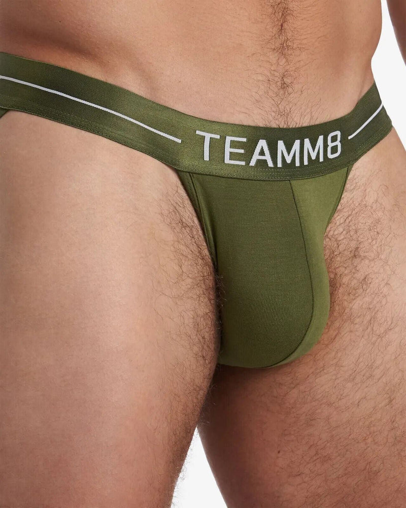 TEAMM8 Tanga-Briefs Superior Micro-Modal & Quick Dry Sport Brief Olive 24