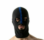 TOF PARIS Bad Boys Hood High Stretch Lycra Hood O/S Black & Blue 94