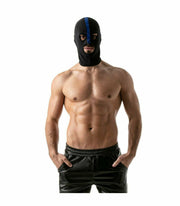 TOF PARIS Bad Boys Hood High Stretch Lycra Hood O/S Black & Blue 94
