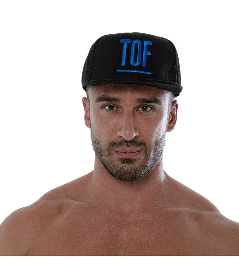 TOF PARIS Cap Circuit Skateboard Inspired Cap with TOF Touch Black & Blue O/S