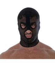 TOF PARIS Mesh Hood With Three Holes Bonnet Balaclava Black O/S 89