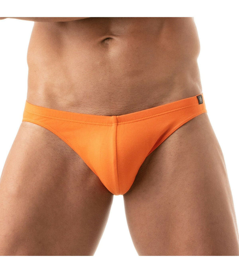 TOF PARIS Mini Briefs Low Waist Stretch Cotton Bikini Brief Orange 65