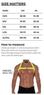 TOF PARIS Party Boy Wide Elastic Harness With Zamac Buckle Neon Pink