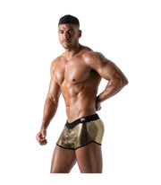 TOF PARIS Retro Short Star Mini-Shorts Glitery Fabric Gold