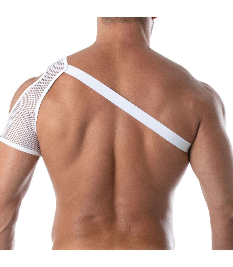 TOF PARIS Shoulder Harness Mesh Circuit Transparent White 90