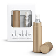 Uberlube Lubricant Good To Go Traveler Gold Metal Refilable Case & 1 insert 15ml