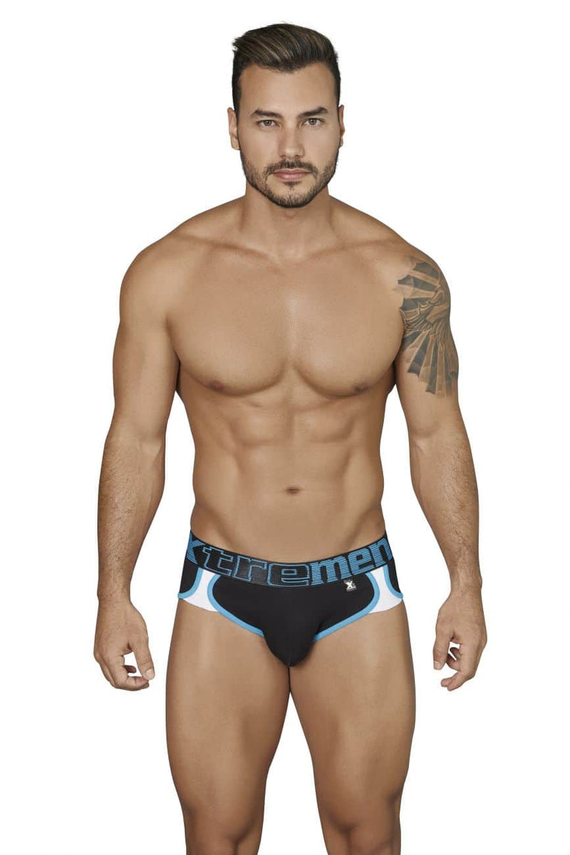 XTREMEN Brief Sports Stretchy Cotton Smooth Black 41309 2
